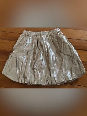 Girls shimmery gold skirt
